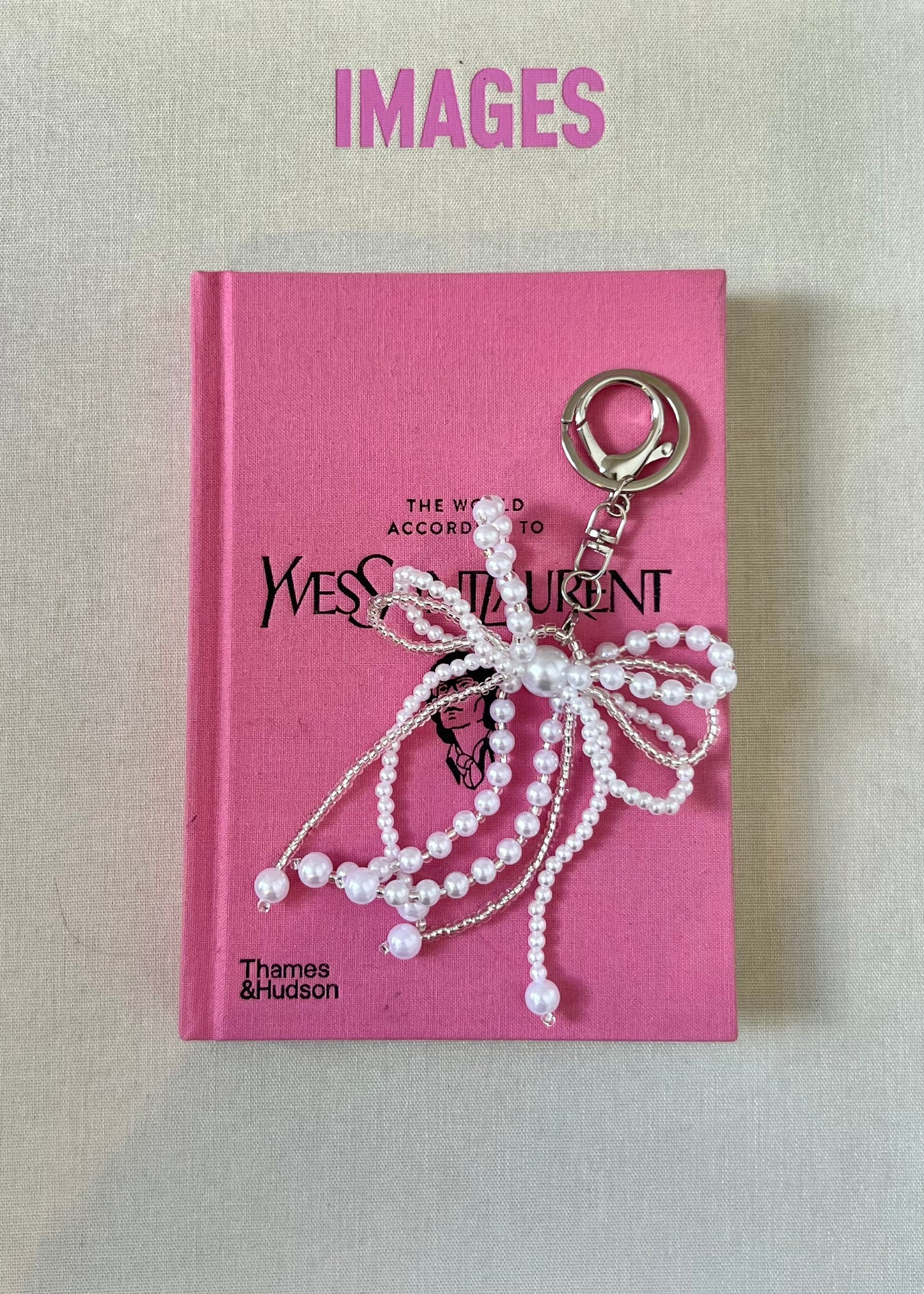 Silver parel charm