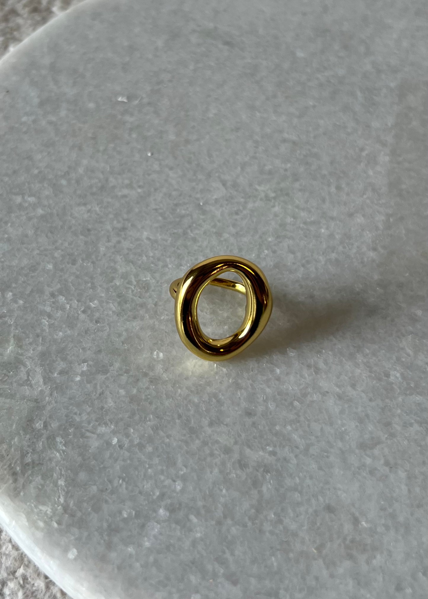 The gold moon ring