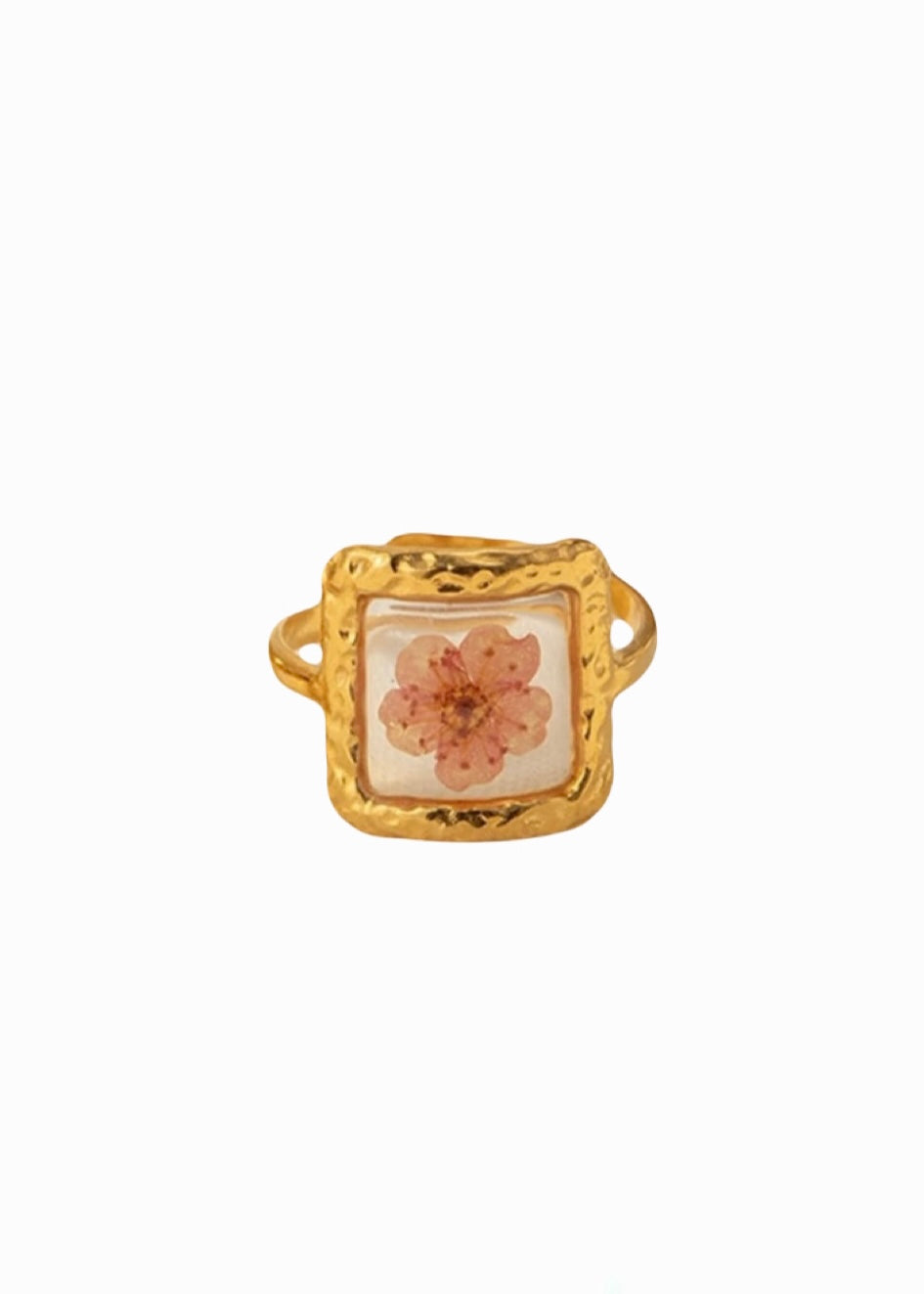 Pink Wild Flower Ring