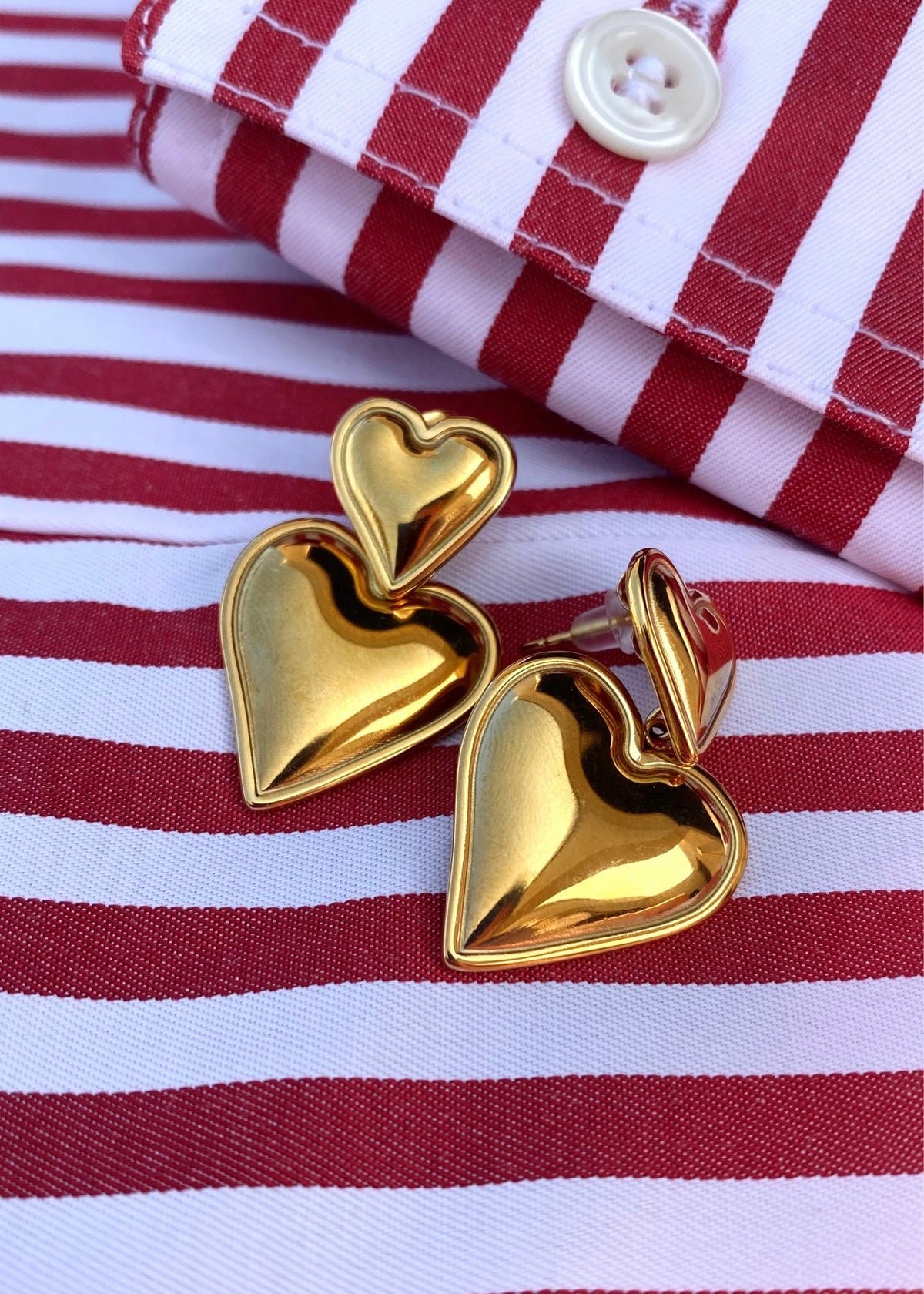 Josephine heart earrings