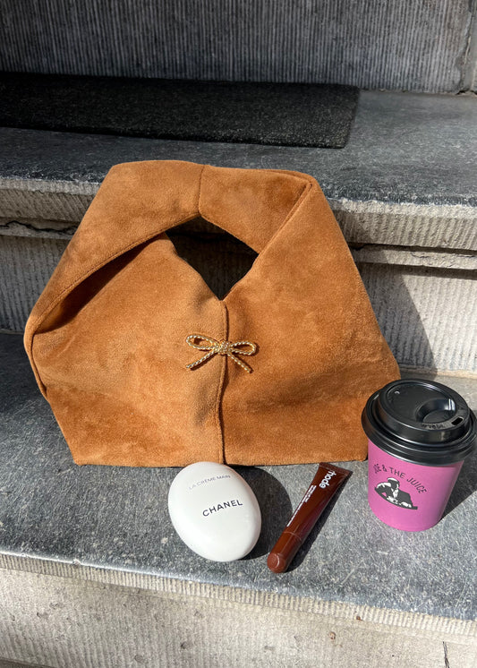 CJ Bag Taupe Suéde tas
