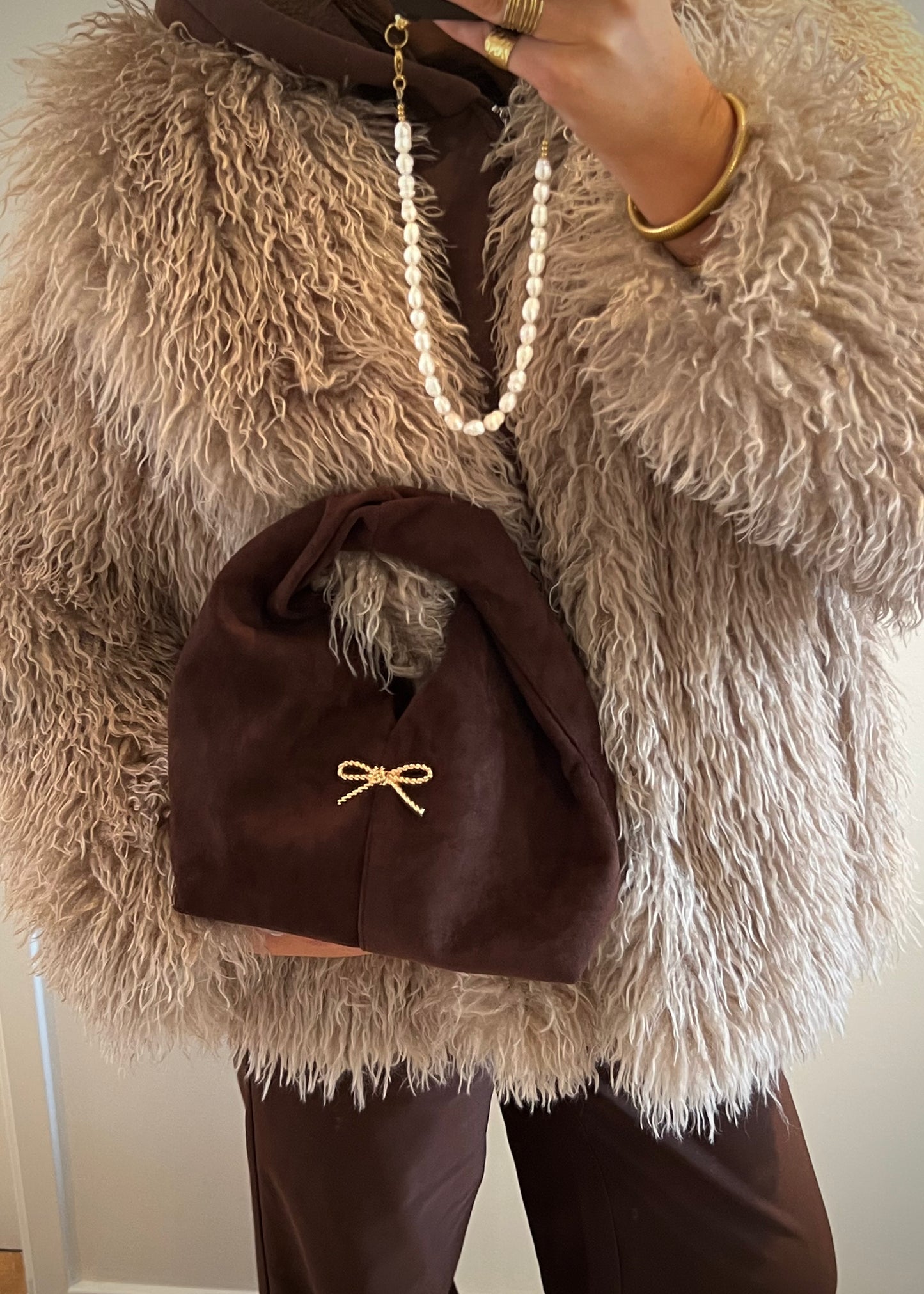 The Suède Cocoa CJ Bag