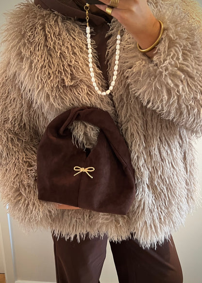 The Suède Cocoa CJ Bag
