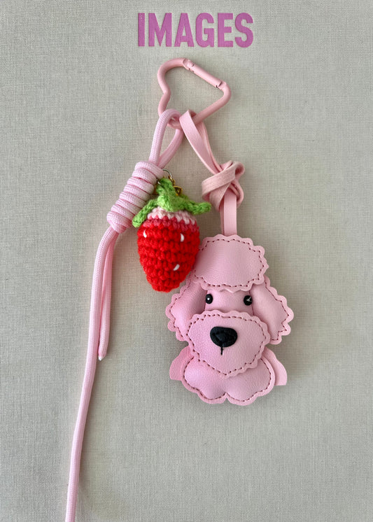 Pink Dog charm